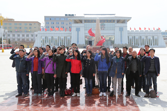 我校新晉干部培訓班會寧紅色之旅